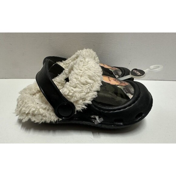 GIJOE toddler size 5/6 black clogs with faux fur  lining - Picture 2 of 6